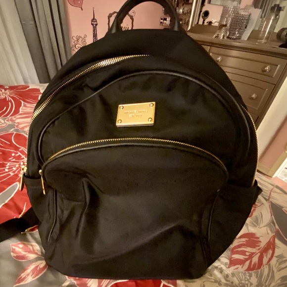 Michael Kors Black Nylon Backpack - Picture 1 of 6